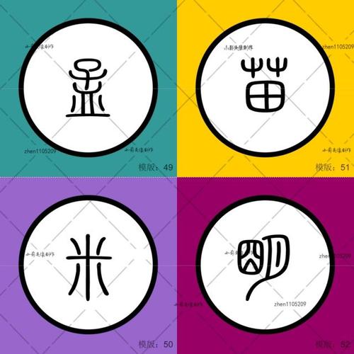 文字头像简约字素百家百家姓姓氏图文diy制作卡通