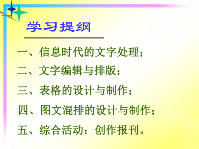 冀教版七年级全册信息技术 10.图文处理 课件(29张幻灯片)